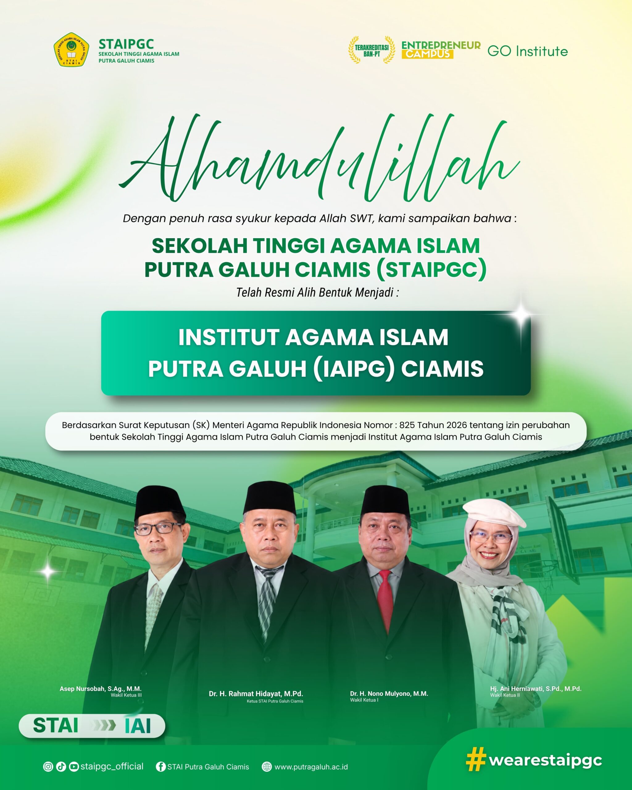 Penerimaan Mahasiswa Baru STAI Putra Galuh Ciamis